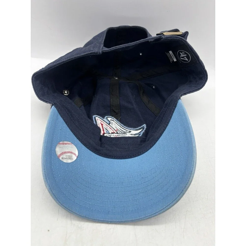 Anaheim Angels Hat 47 Brand Cooperstown Collection Navy Blue Strapback W/ Pins